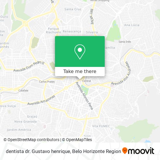 Mapa dentista dr. Gustavo henrique