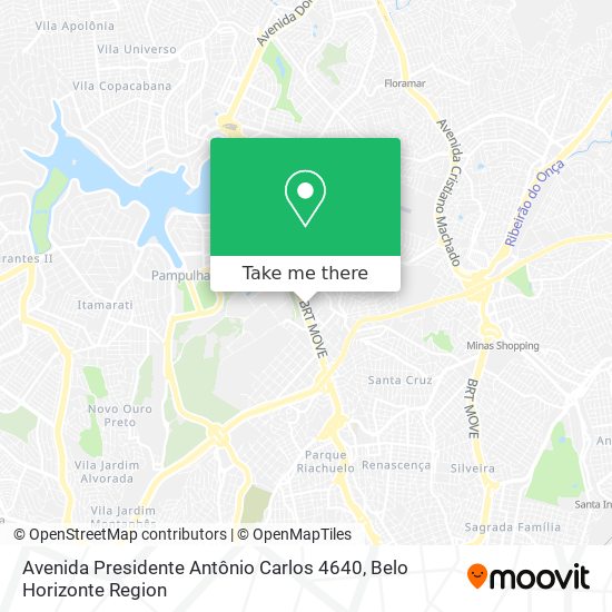 Mapa Avenida Presidente Antônio Carlos 4640