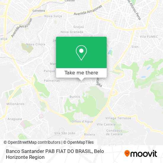 Banco Santander PAB FIAT DO BRASIL map