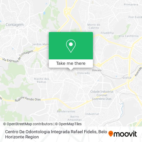 Mapa Centro De Odontologia Integrada Rafael Fidelis