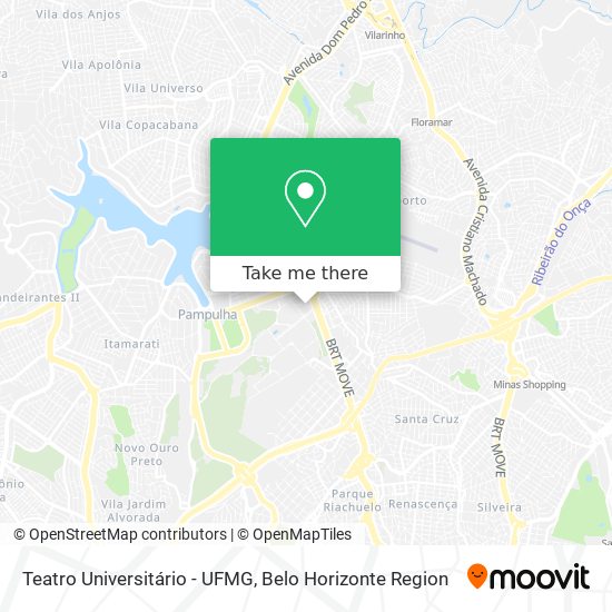 Teatro Universitário - UFMG map