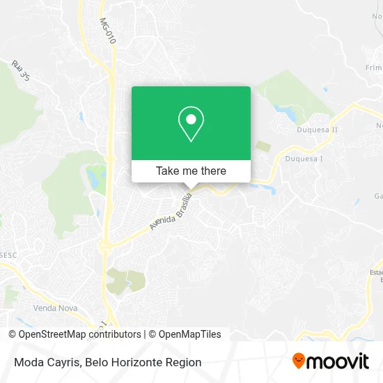 Moda Cayris map