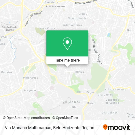Via Monaco Multimarcas map