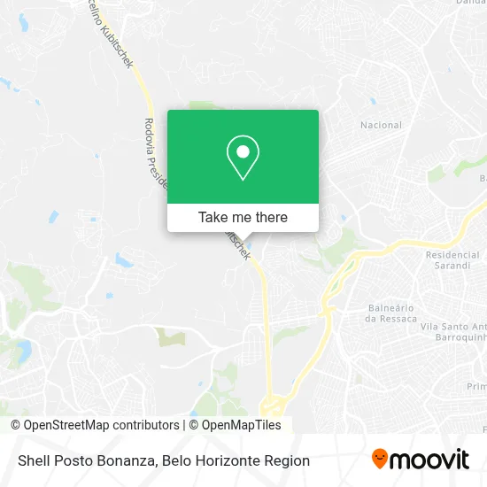 Shell Posto Bonanza map