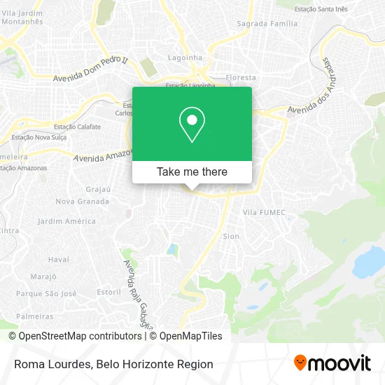 Roma Lourdes map