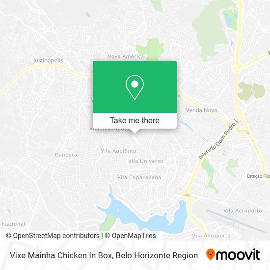 Vixe Mainha Chicken In Box map