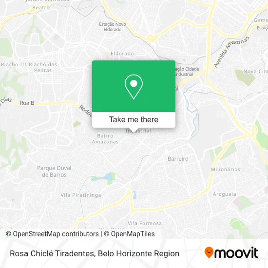 Rosa Chiclé Tiradentes map