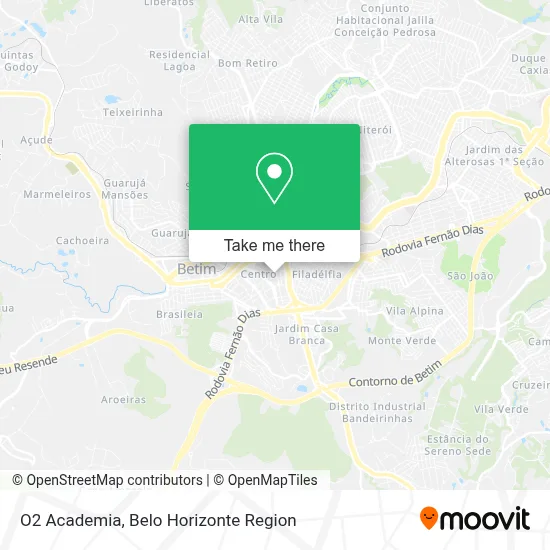 O2 Academia map