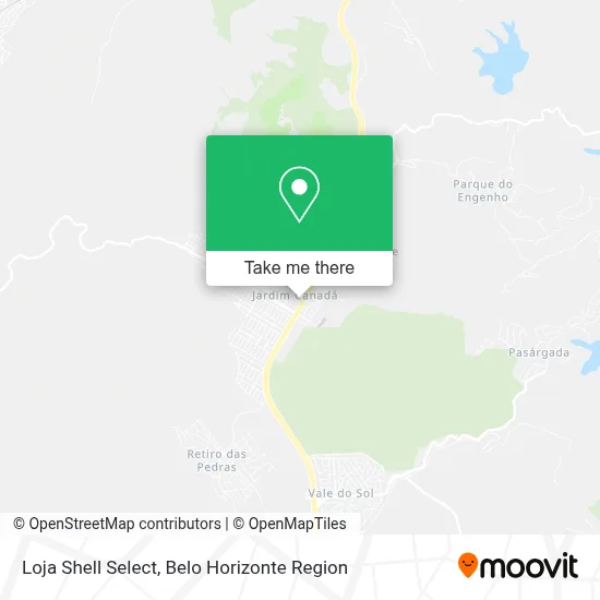 Loja Shell Select map