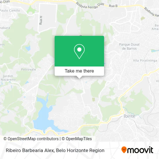 Ribeiro Barbearia Alex map