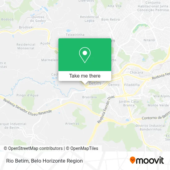 Rio Betim map