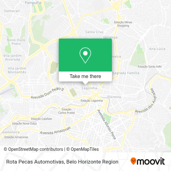Rota Pecas Automotivas map