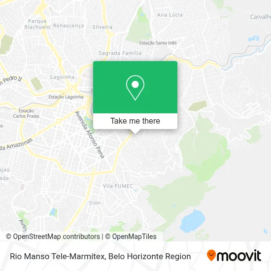 Rio Manso Tele-Marmitex map