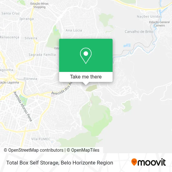 Total Box Self Storage map