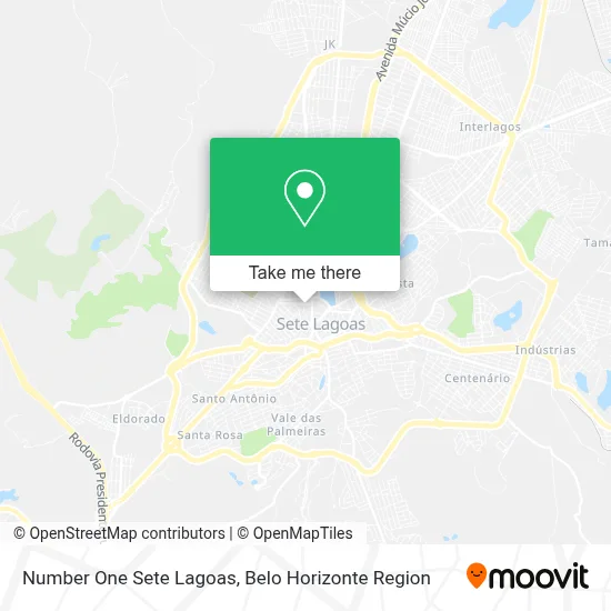 Number One Sete Lagoas map