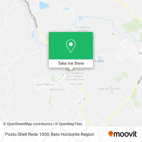 Posto Shell Rede 1000 map