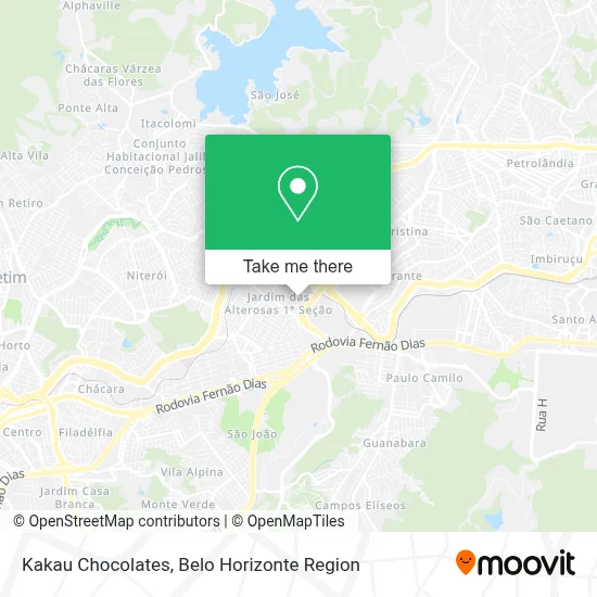 Kakau Chocolates map