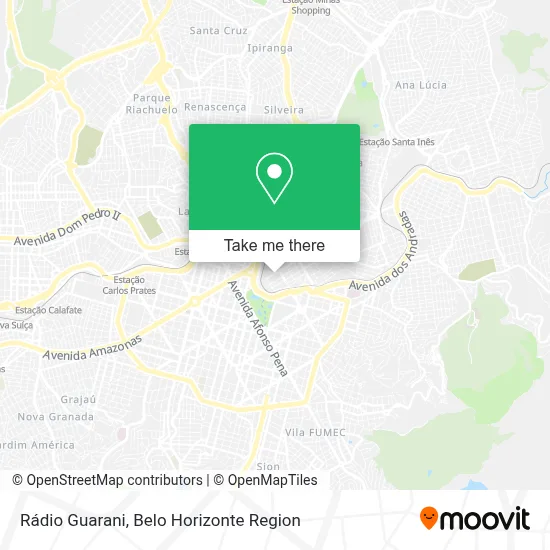 Rádio Guarani map
