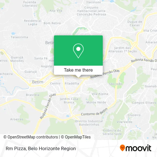 Rm Pizza map