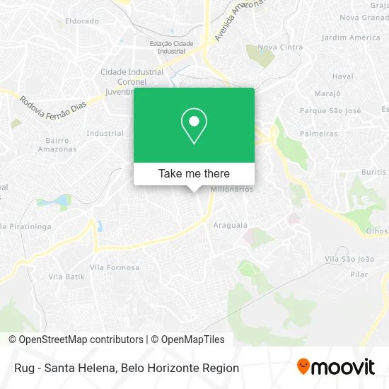 Rug - Santa Helena map