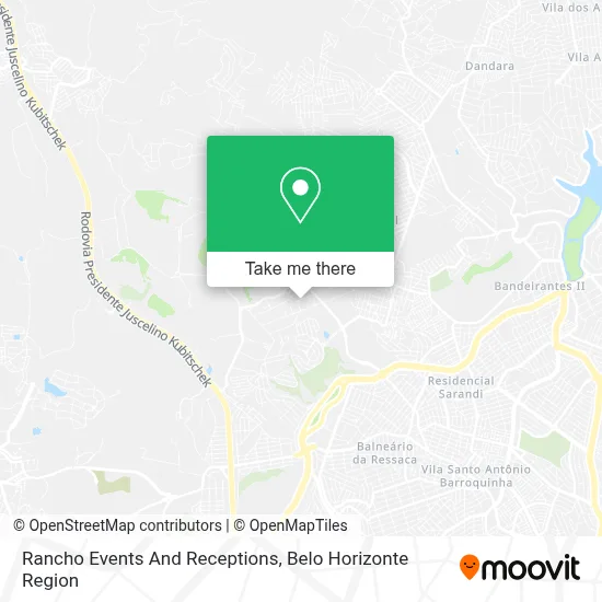 Rancho Events And Receptions map