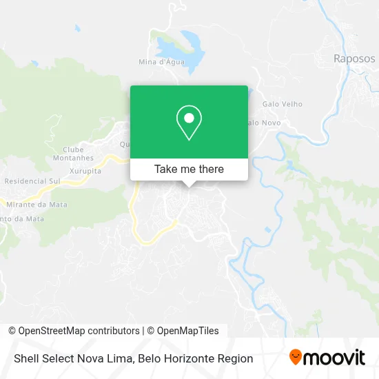 Shell Select Nova Lima map