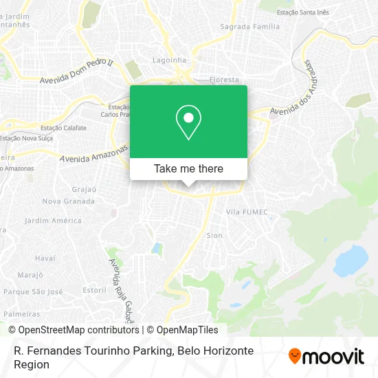 R. Fernandes Tourinho Parking map