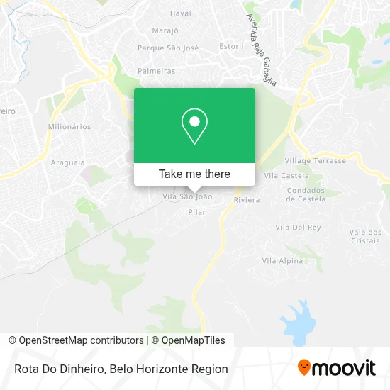 Rota Do Dinheiro map
