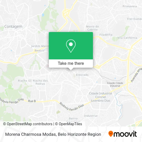 Morena Charmosa Modas map