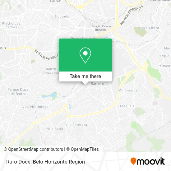 Raro Doce map
