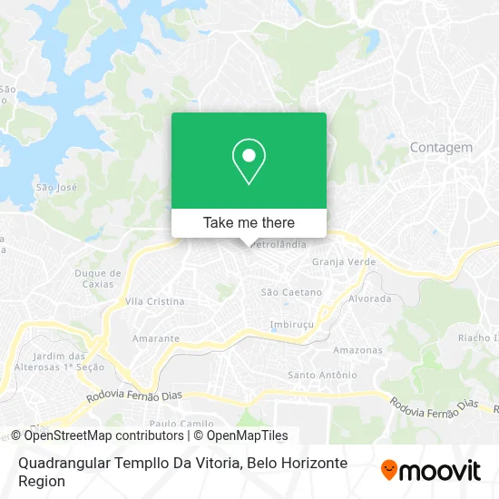 Quadrangular Templlo Da Vitoria map