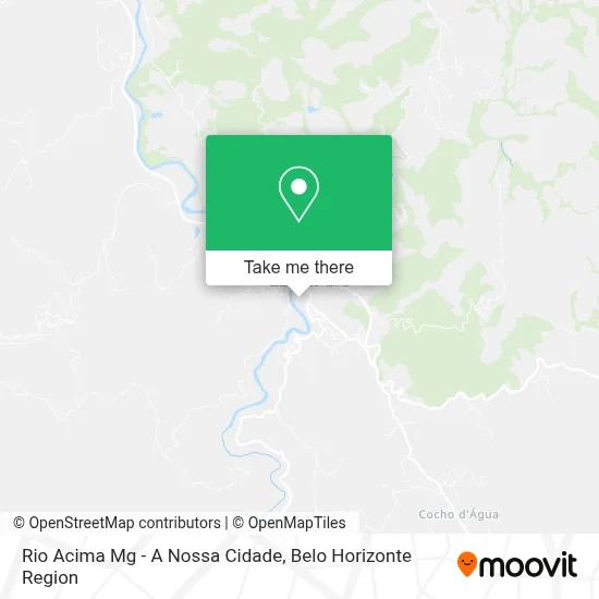 Rio Acima Mg - A Nossa Cidade map