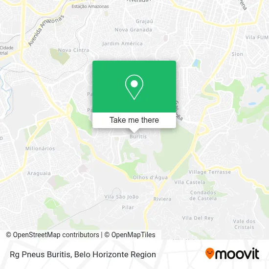 Rg Pneus Buritis map