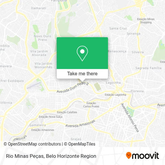 Rio Minas Peças map