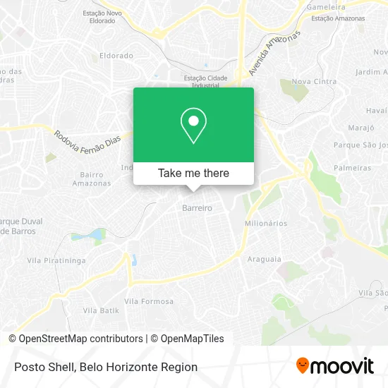 Posto Shell map