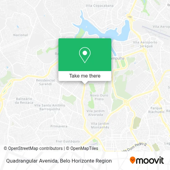 Quadrangular Avenida map
