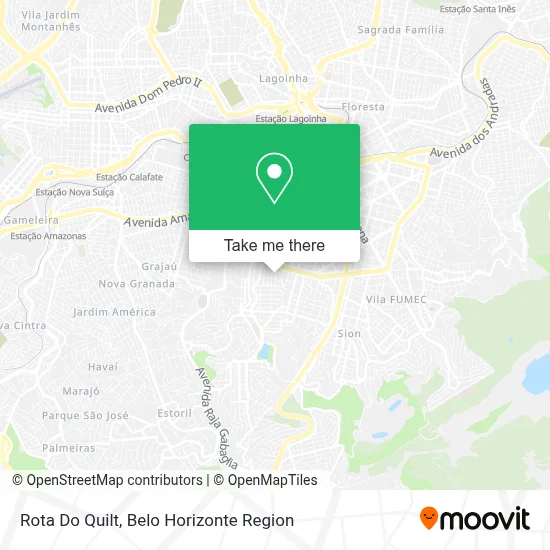 Rota Do Quilt map