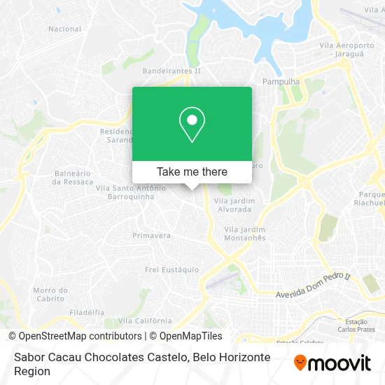 Sabor Cacau Chocolates Castelo map