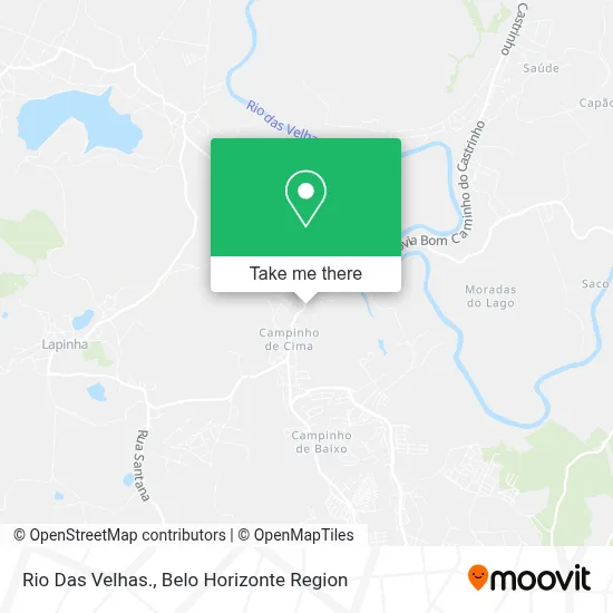 Rio Das Velhas. map