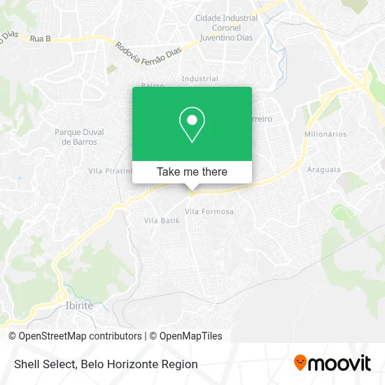 Shell Select map