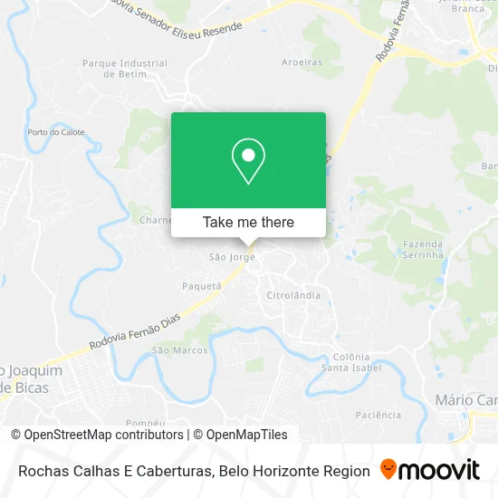 Rochas Calhas E Caberturas map