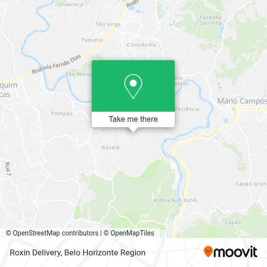 Roxin Delivery map