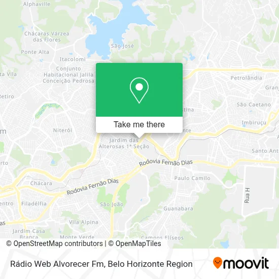 Rádio Web Alvorecer Fm map