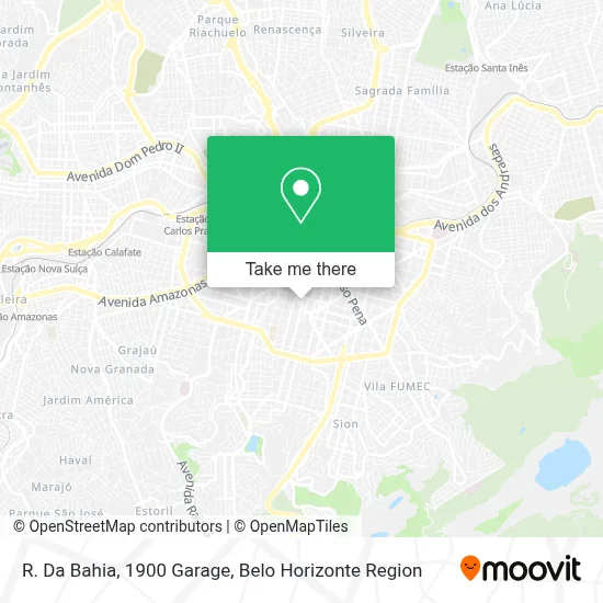R. Da Bahia, 1900 Garage map