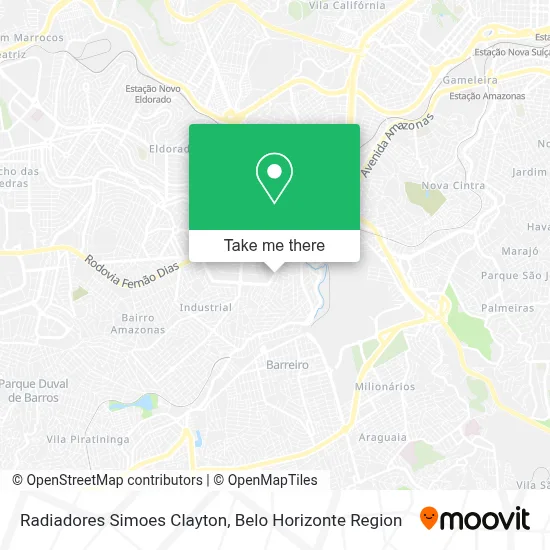 Radiadores Simoes Clayton map