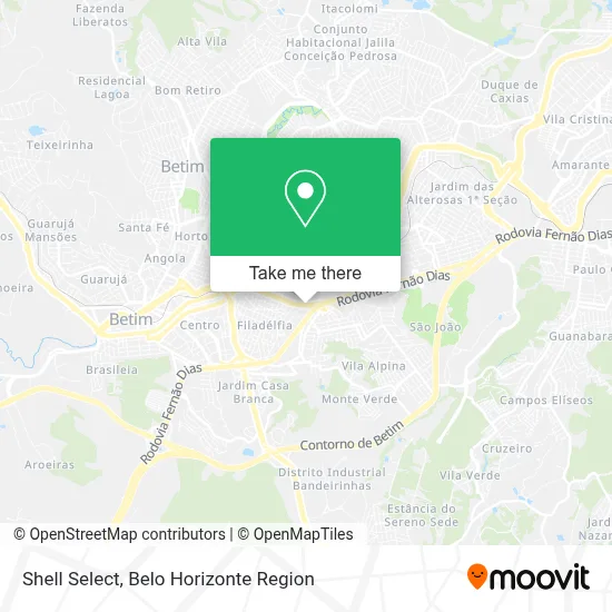 Shell Select map