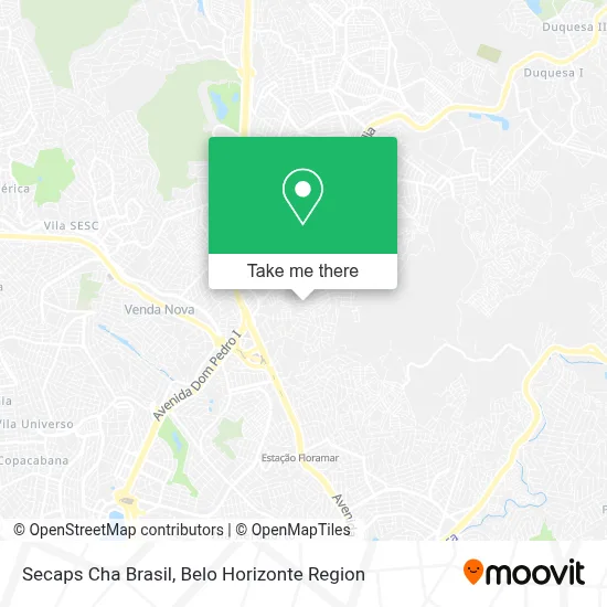 Secaps Cha Brasil map