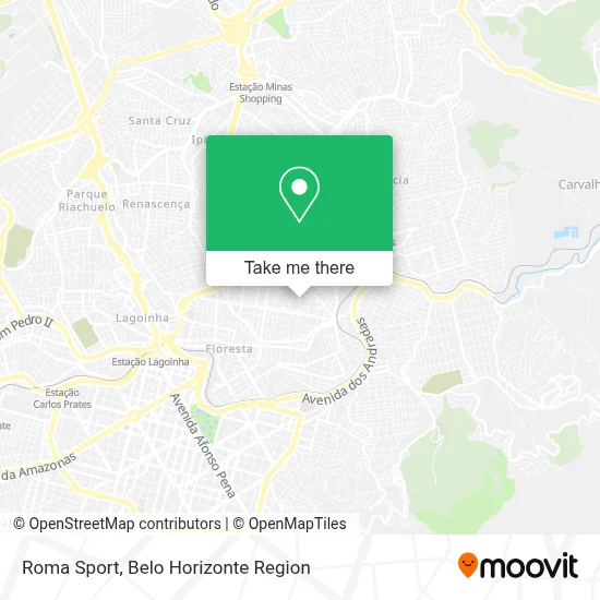 Roma Sport map