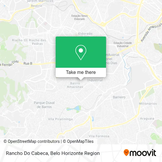 Rancho Do Cabeca map