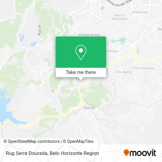 Rug Serra Dourada map